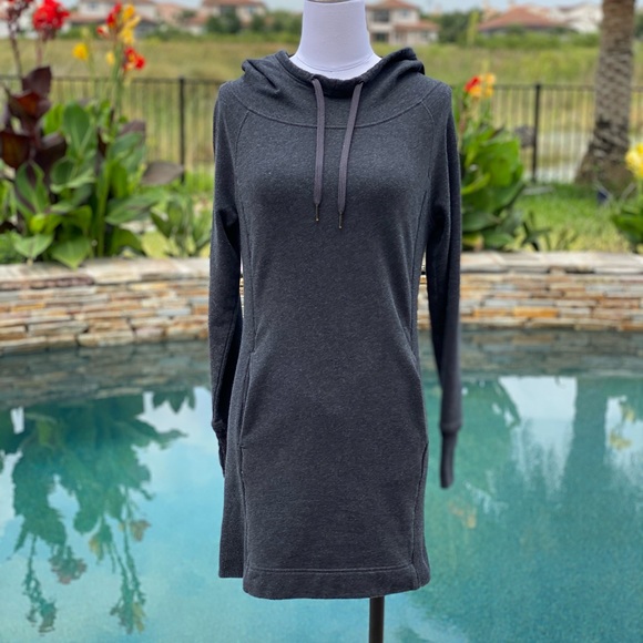 Earth Yoga Extra Long Hoodie Dress 